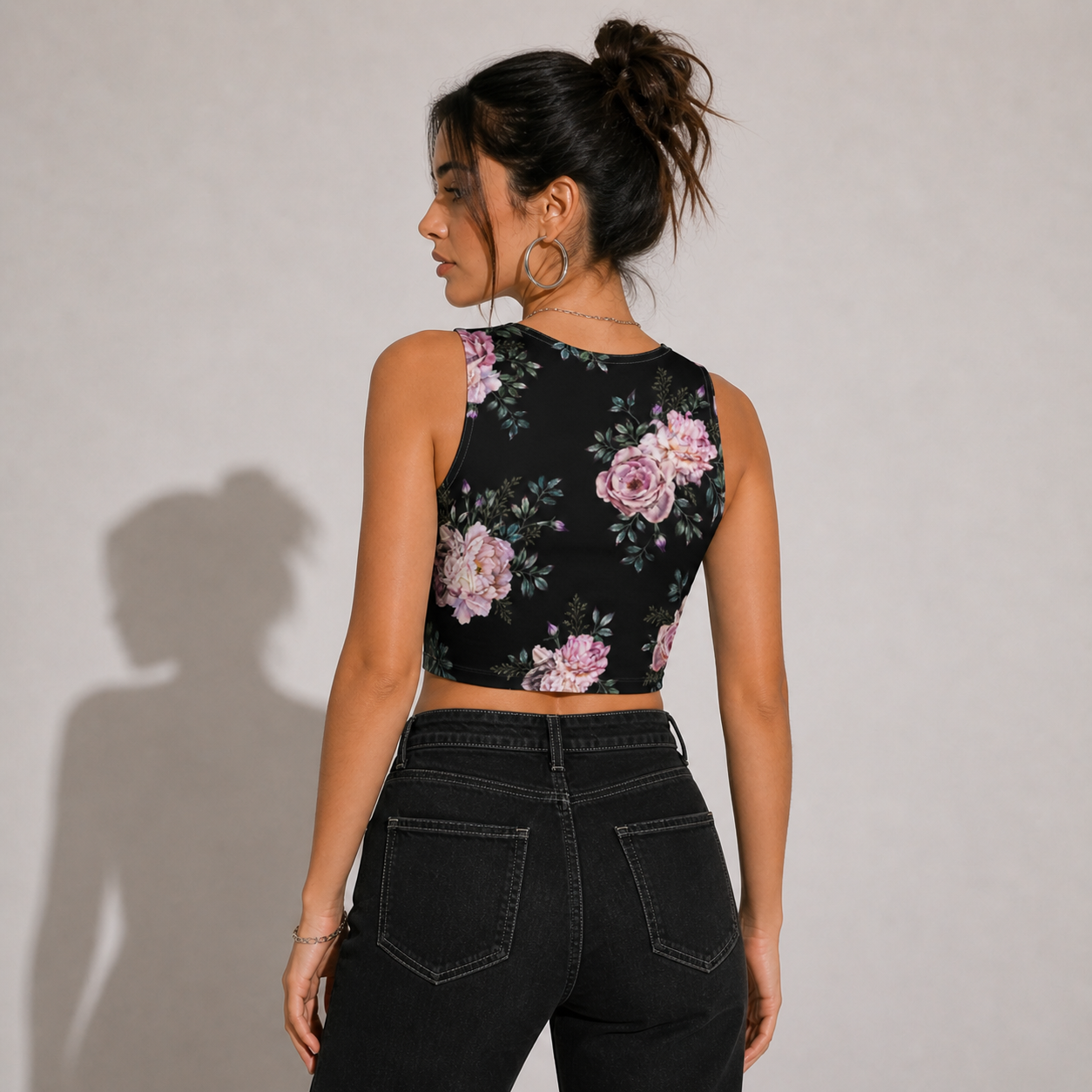 Floral Print | Cotton crop top